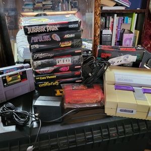 Super Nintendo original with games/controller  doom